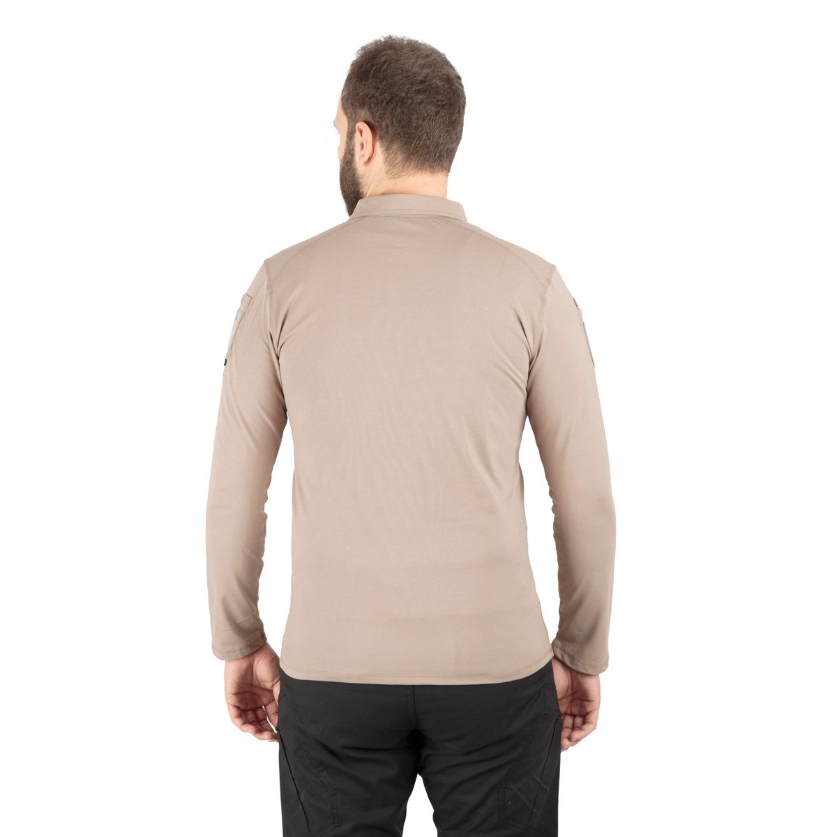 Combat Tactical Polo Yaka Uzun Kollu Taktik Tişört Bej 802 Pike