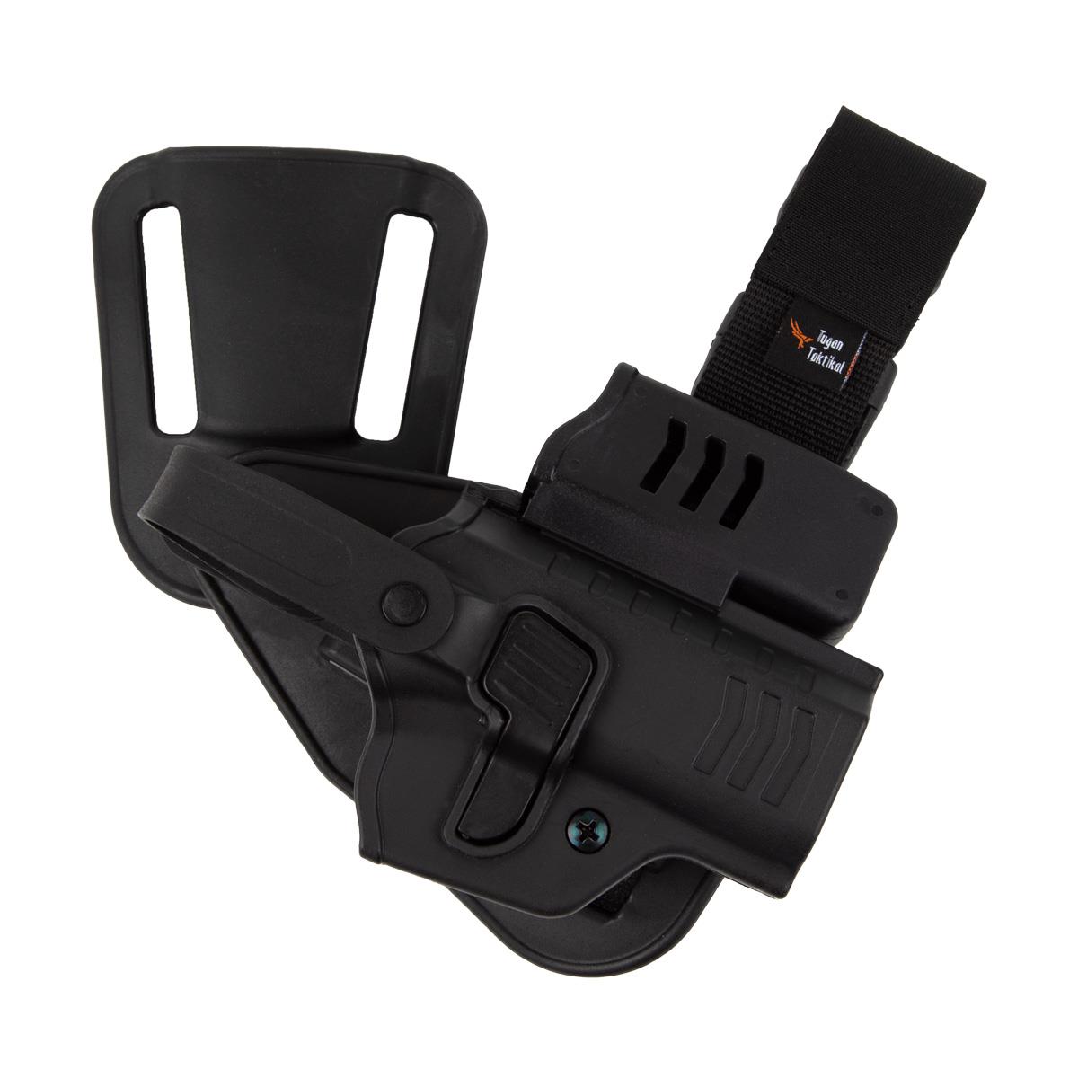 Comfort-Tac 14'lü Browning Alçak Taşıma Tabanca Kılıfı Seviye 2 Önü Şarjörlüklü Siyah