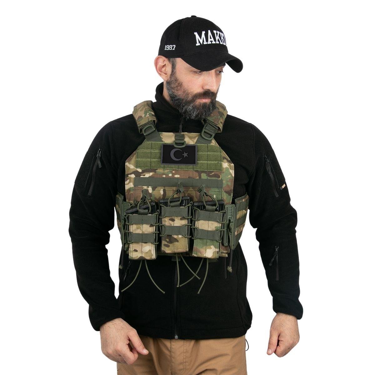 Cordura Hücum Yeleği Multicam Kamuflaj