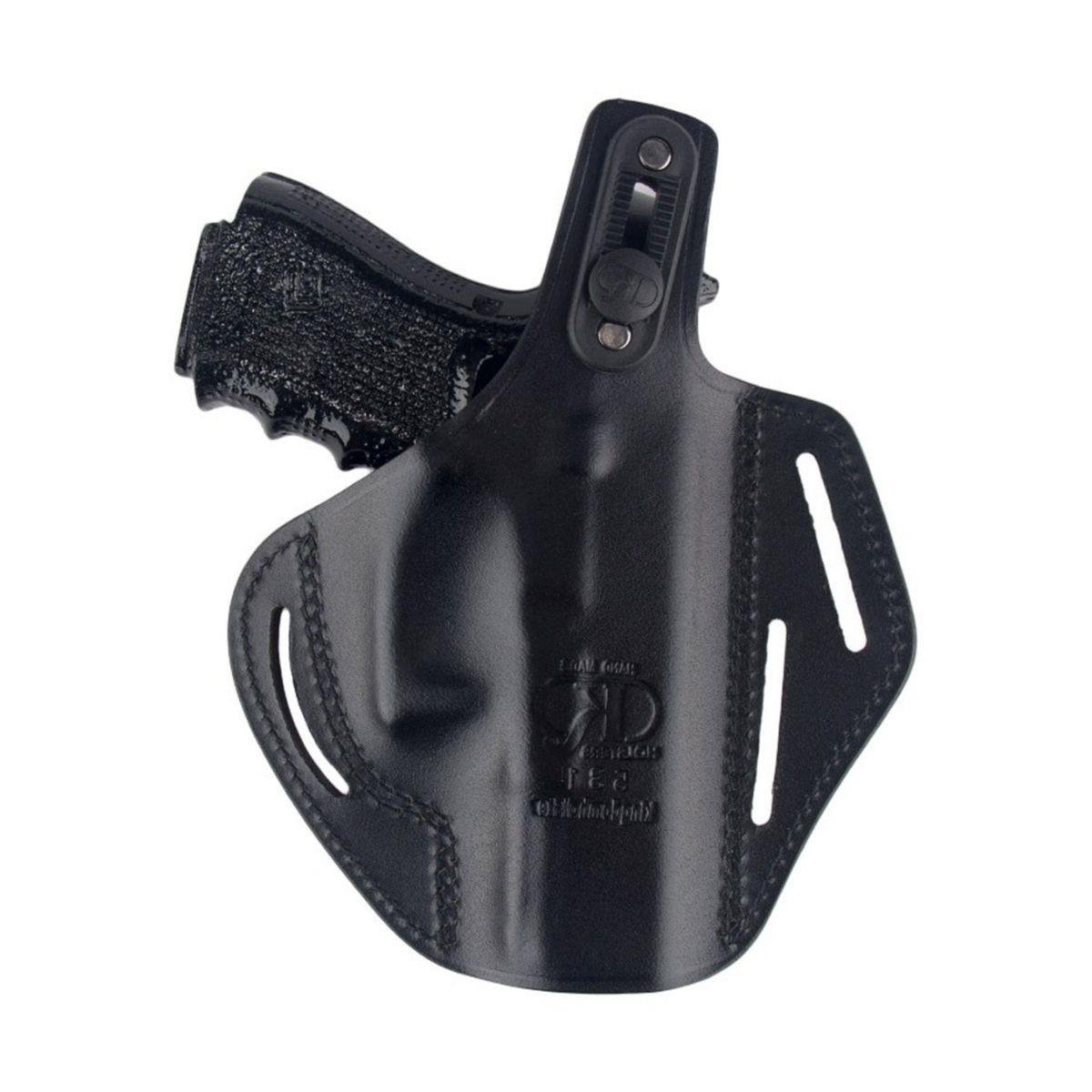 CZ 75B Deri Tabanca Kılıfı Tam Kelebek Siyah SOL EL