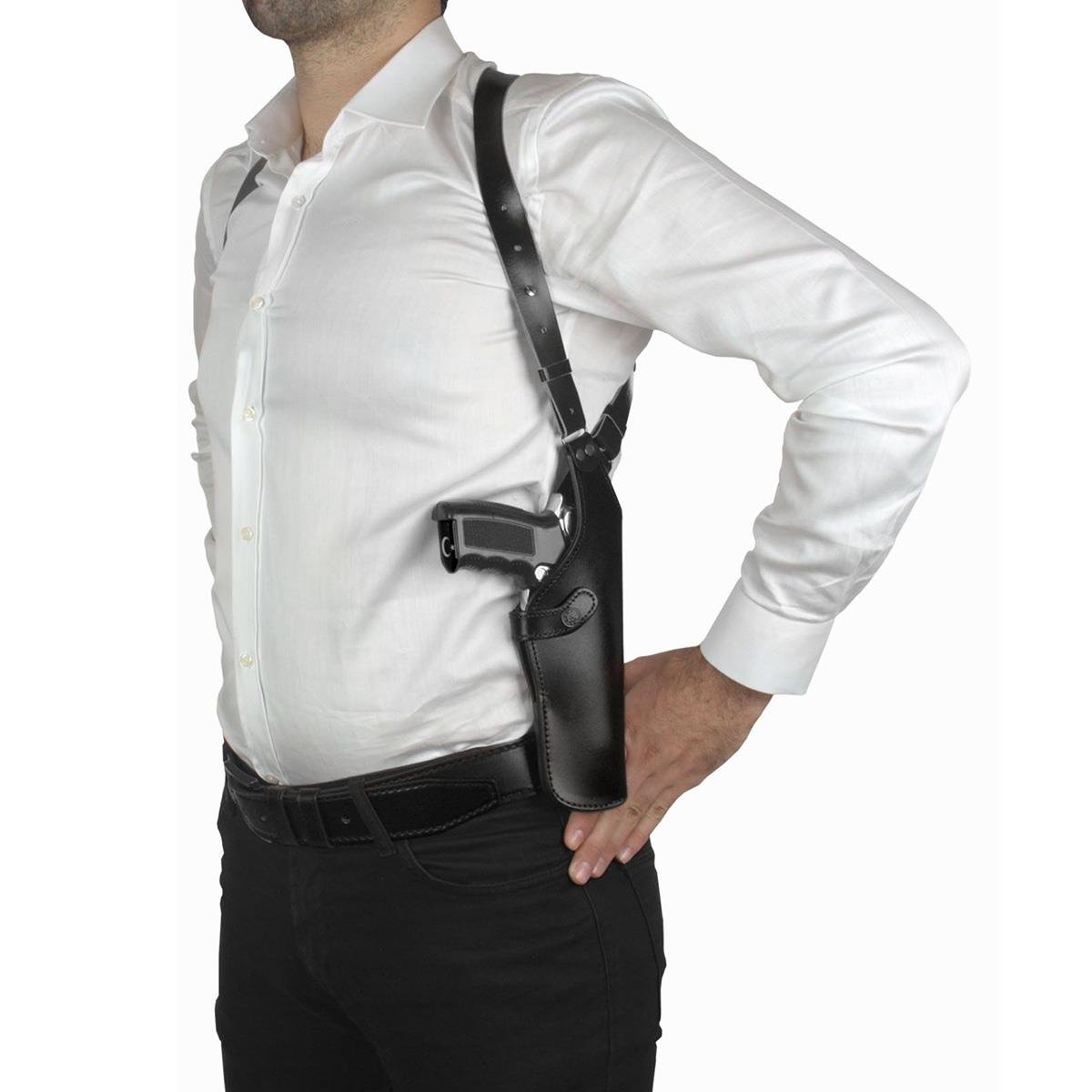 Dik Deri Koltuk Altı Tabanca Kılıfı-Universal