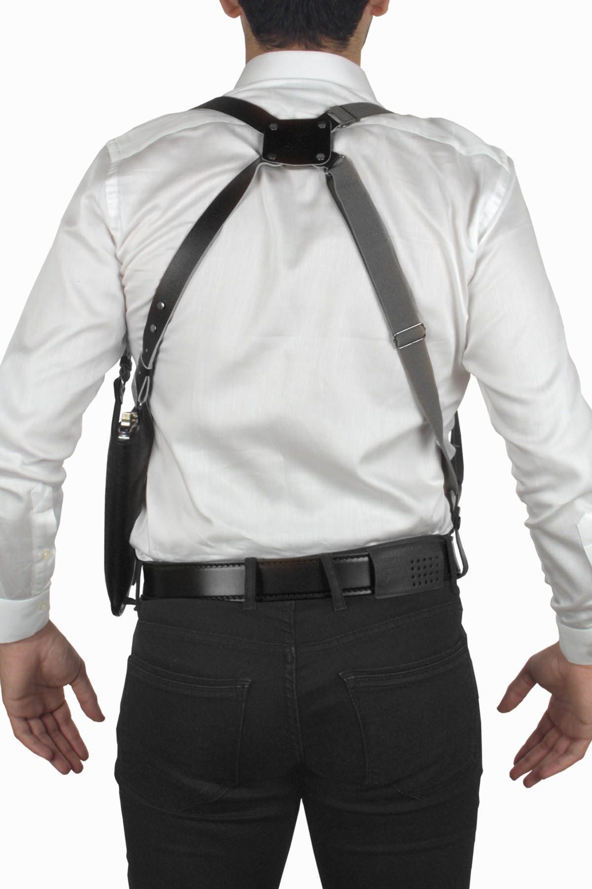 DİK DESENLİ DERİ KOLTUK ALTI KILIFI SİYAH - UNİVERSAL