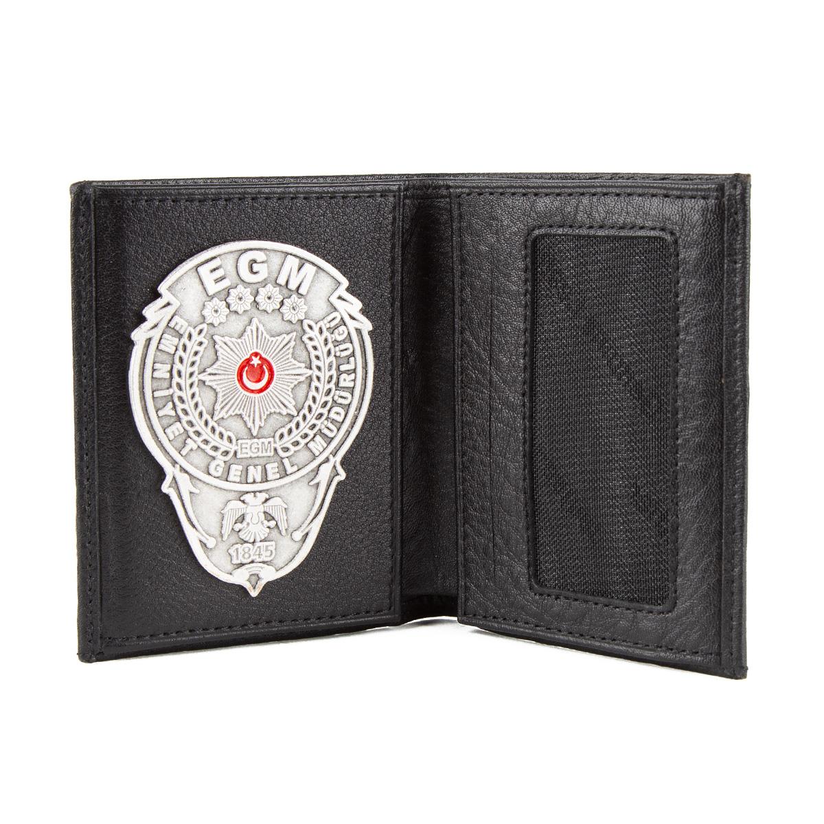 EGM Gümüş Rozetli Polis Cüzdanı