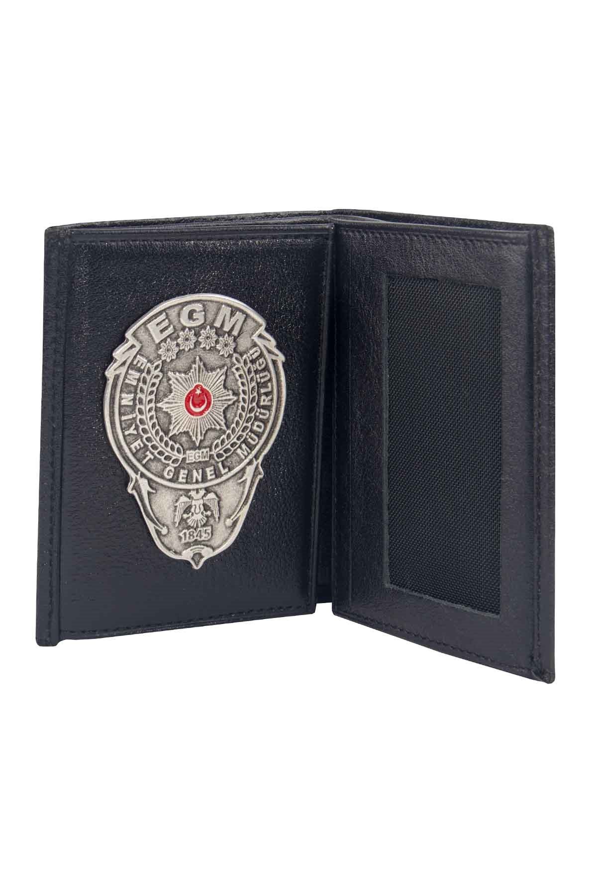 EGM Mini Gümüş Rozetli Cüzdan