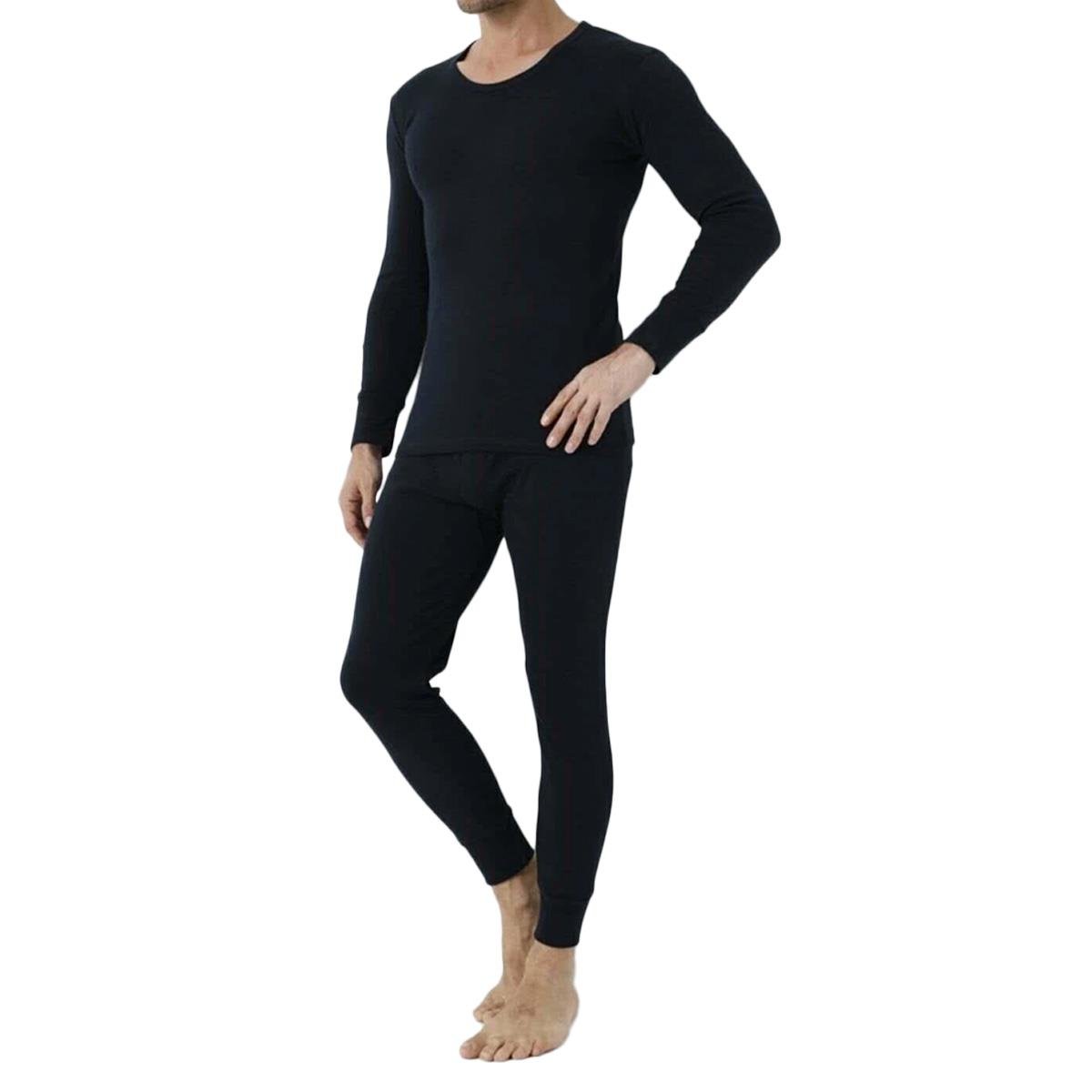 Erkek Termal Alt Üst İçlik Takımı Siyah