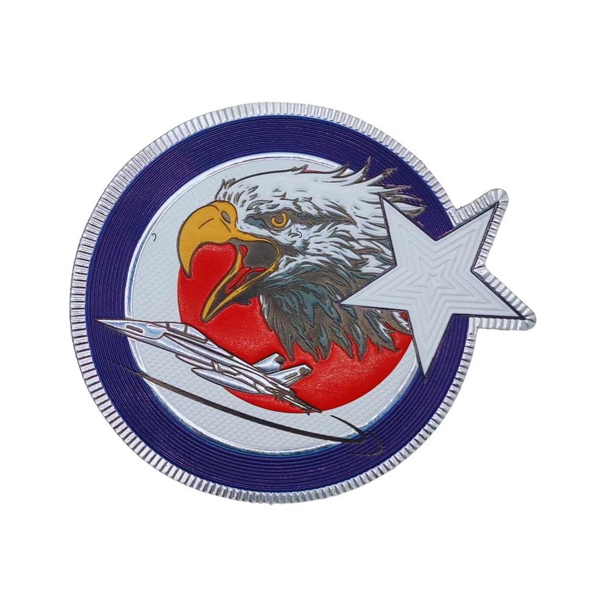 F-16 Kartal Simgeli Yıldızlı Patch 3D