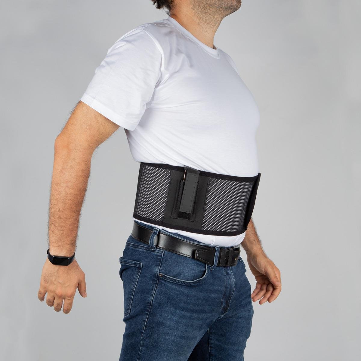 Fileli Korse Tabanca Kılıfı Siyah Sol El