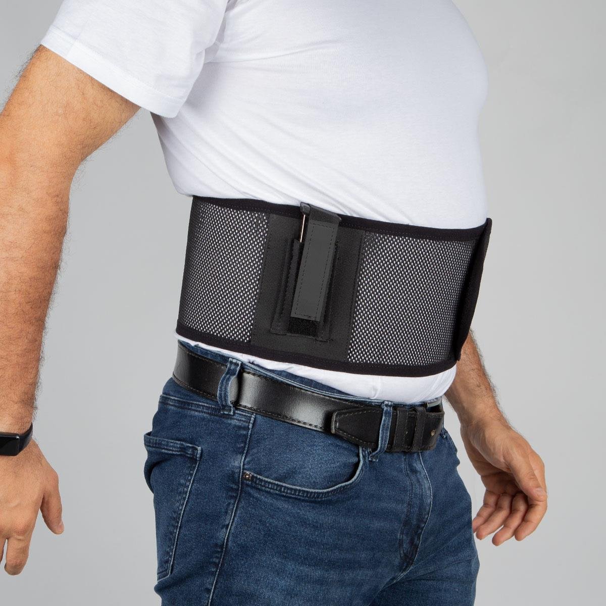 Fileli Korse Tabanca Kılıfı Siyah Sol El