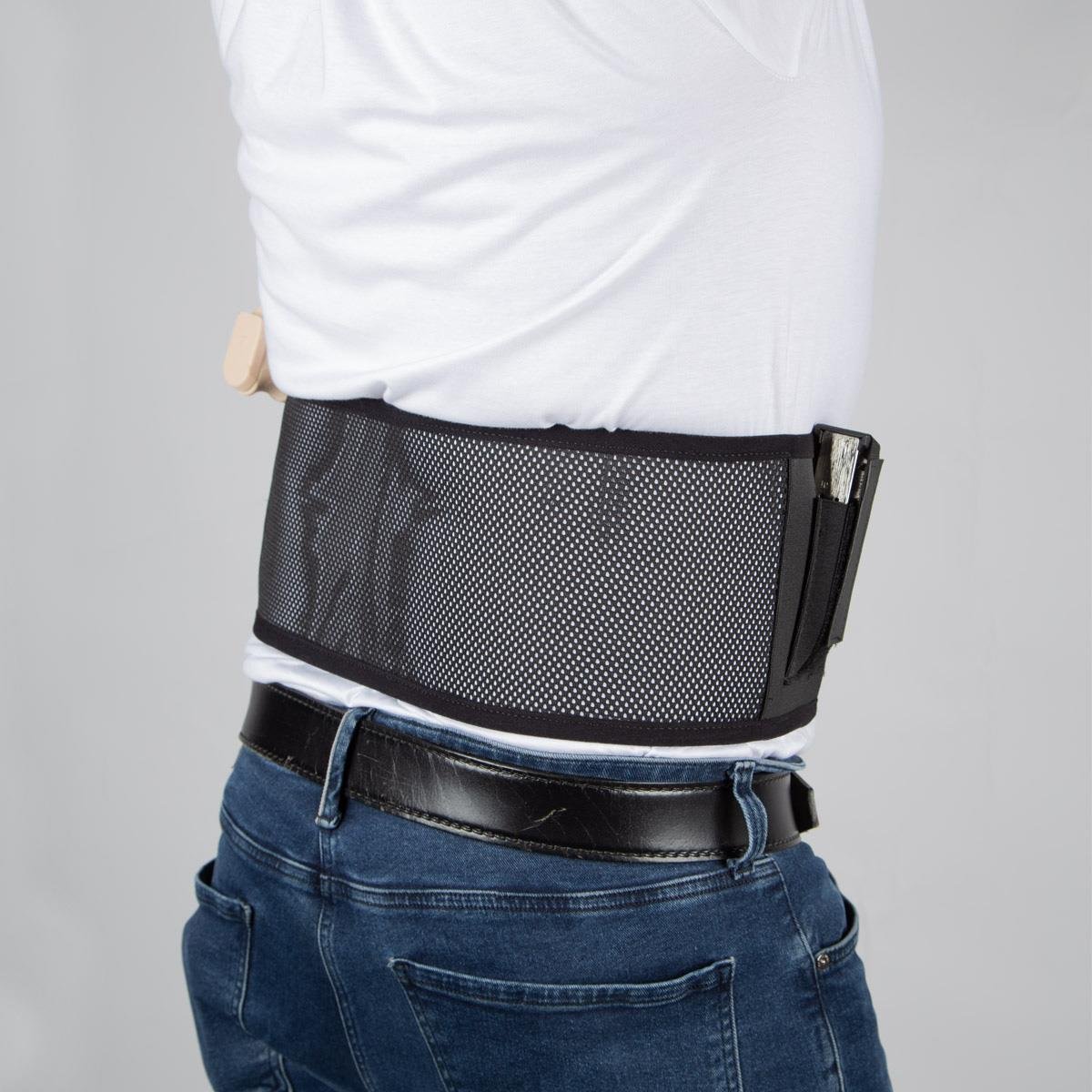 Fileli Korse Tabanca Kılıfı Siyah Sol El