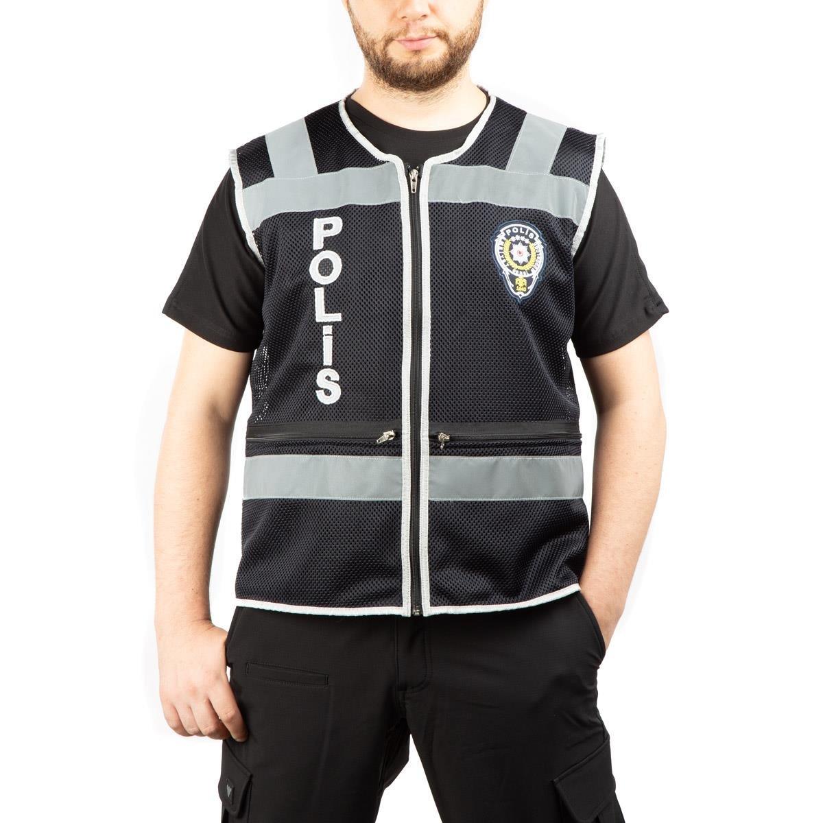 Fileli Polis Yeleği-Lacivert