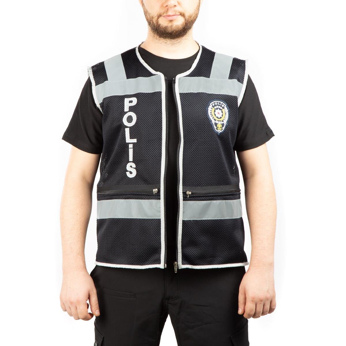 Fileli Polis Yeleği-Lacivert