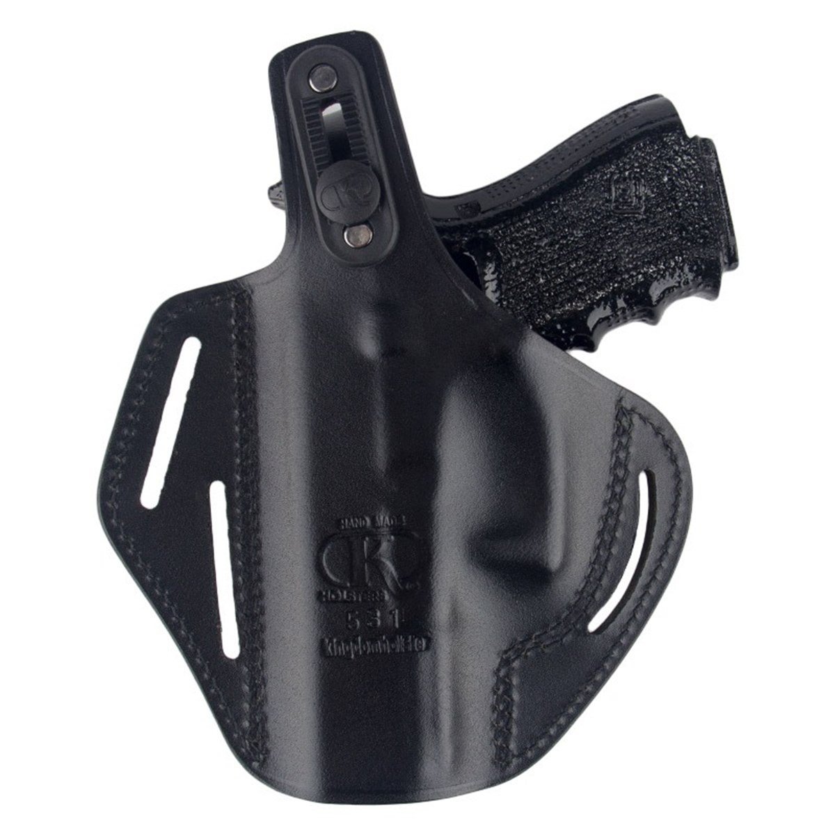 Glock Deri Silah Kılıfı Tam Kelebek Siyah