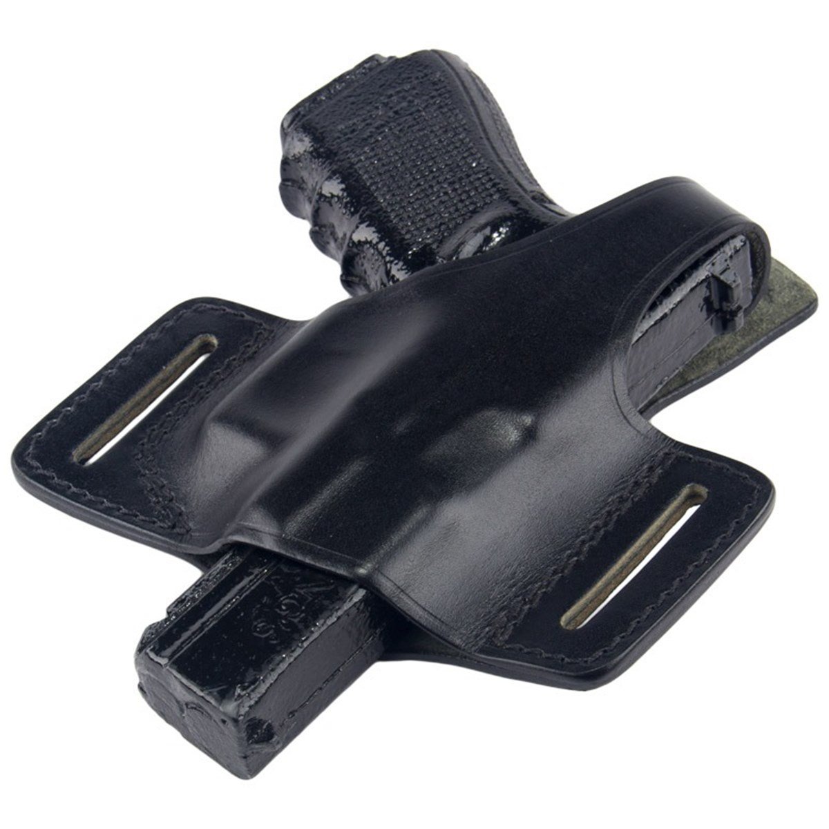 Glock Deri Silah Kılıfı Yarım Kelebek Siyah