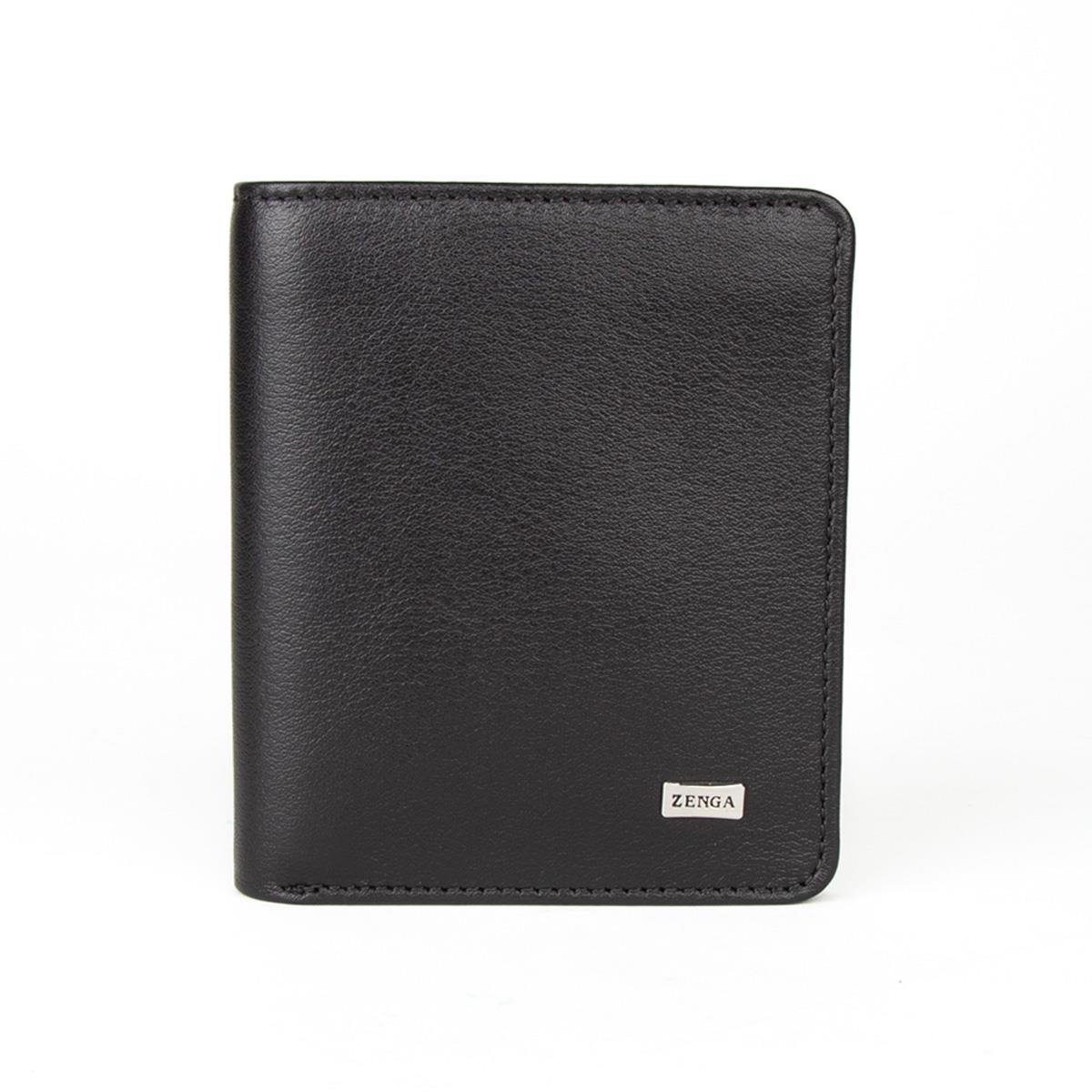 Hakiki Deri Klasik Model Mini Rozetli Özel Güvenlik Cüzdanı Siyah