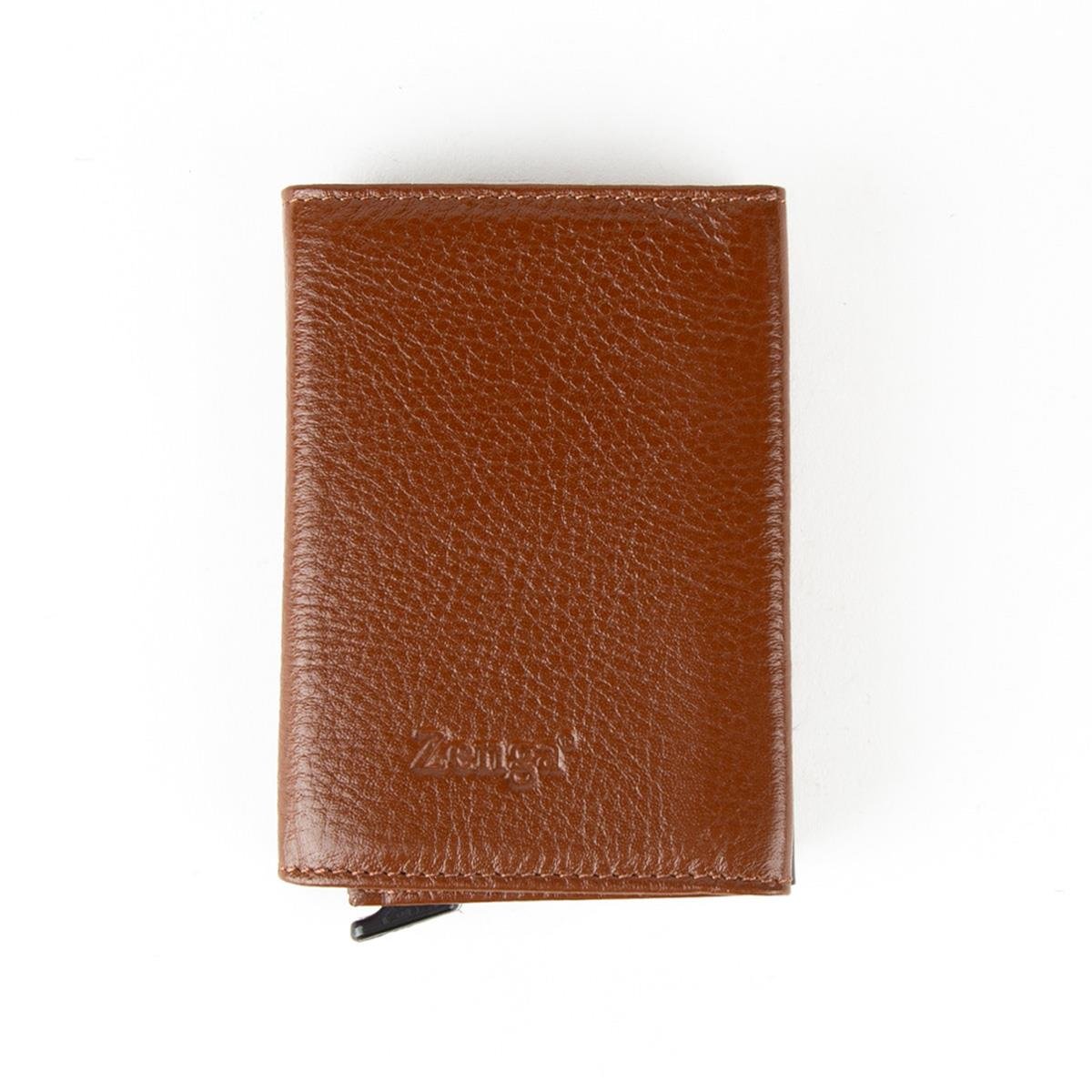 Hakiki Deri Otomatik Mekanizmalı Mini Rozetli Jandarma Genel Komutanlığı Kartlık Taba