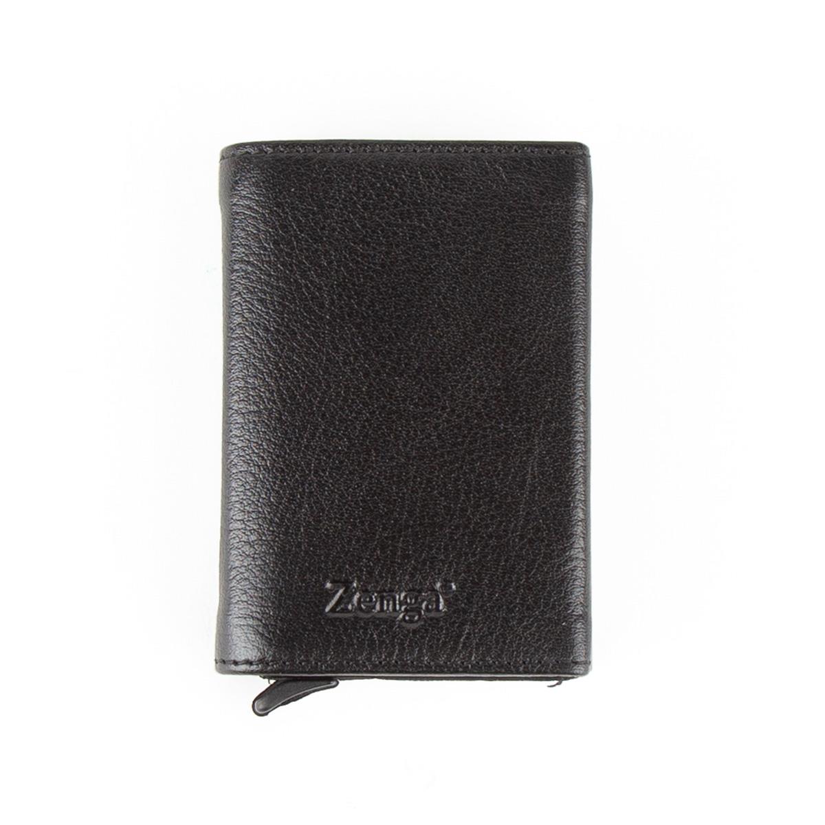 Hakiki Deri Otomatik Mekanizmalı Mini Rozetli Jandarma Genel Komutanlığı Kartlık Siyah