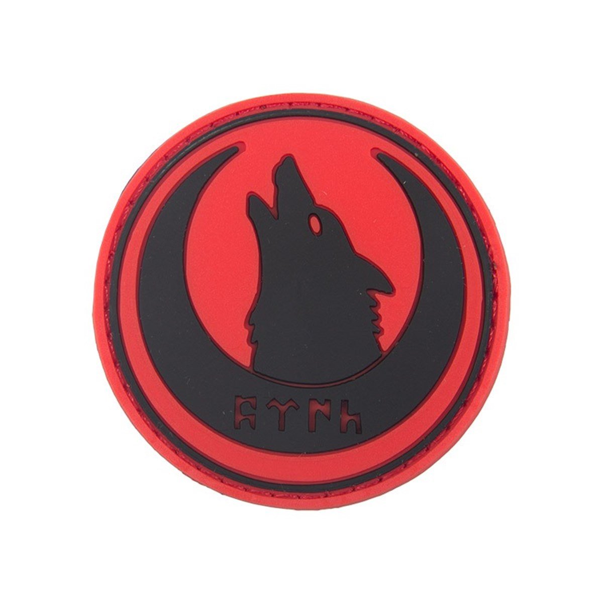 Hilal İçi Kurt Başı Silikon Patch Arma