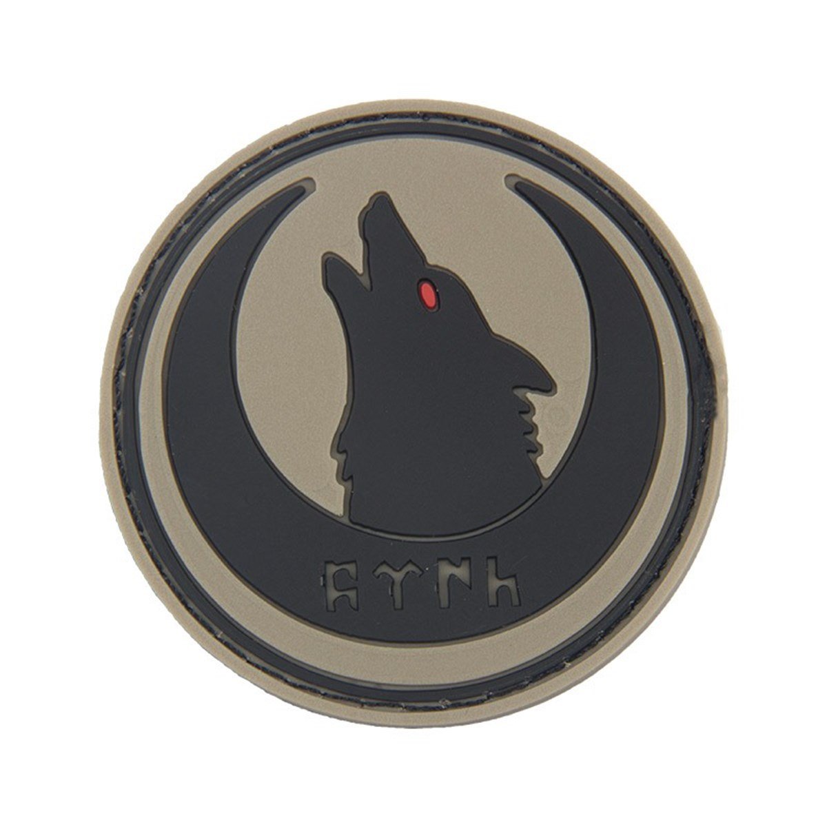 Hilal İçi Kurt Başı Silikon Patch Arma