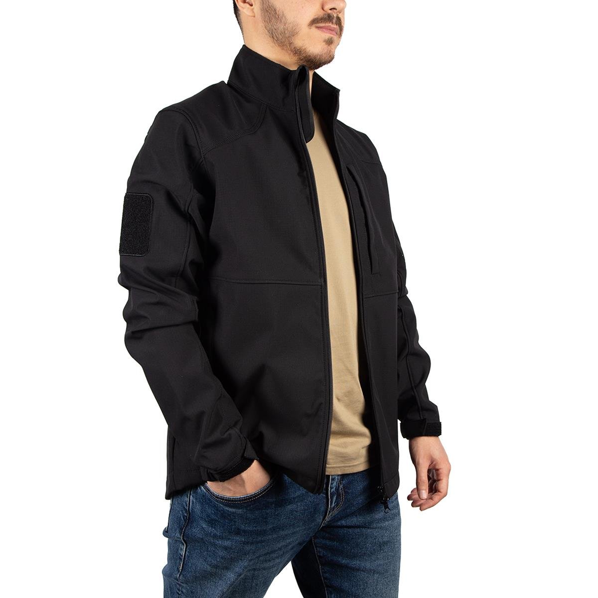 Hovergym Defender Softshell Taktik Mont Siyah