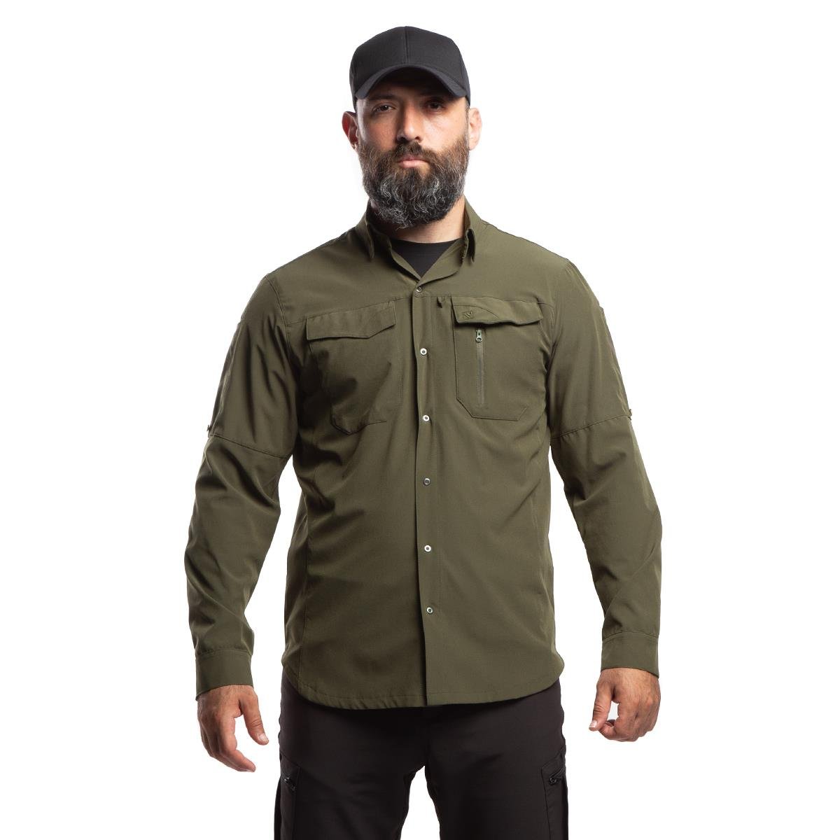 HoverGym Flexible Hafif Taktik Gömlek - Haki