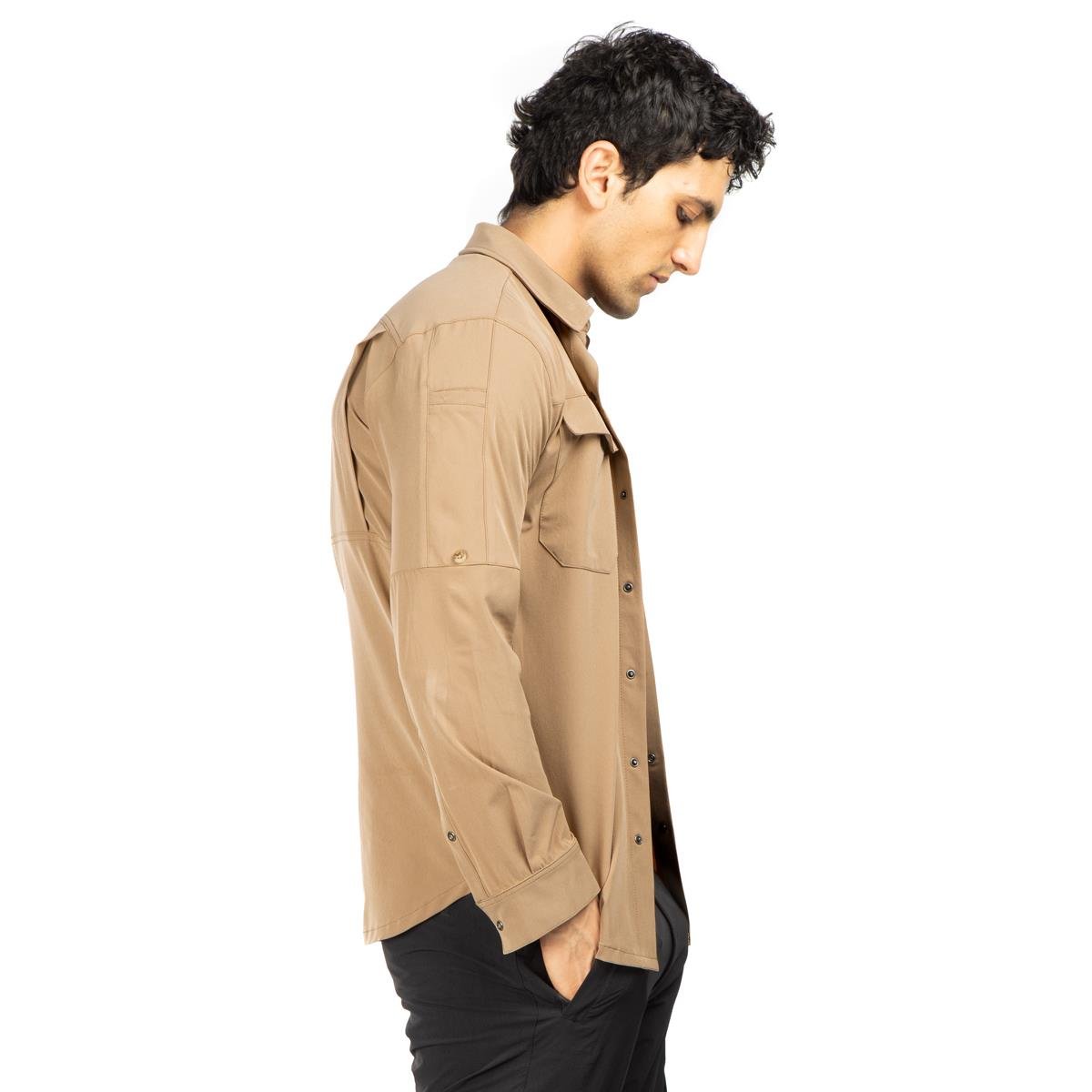 HoverGym Flexible Hafif Taktik Gömlek - Çöl Rengi