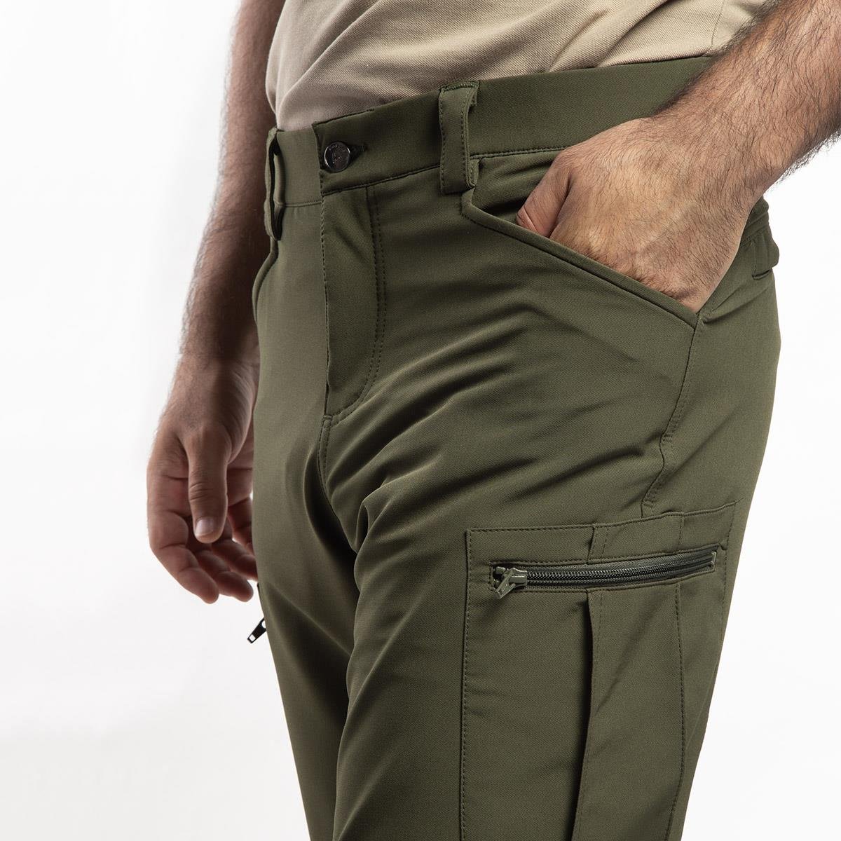 Hovergym Flexible Taktik Pantolon Haki