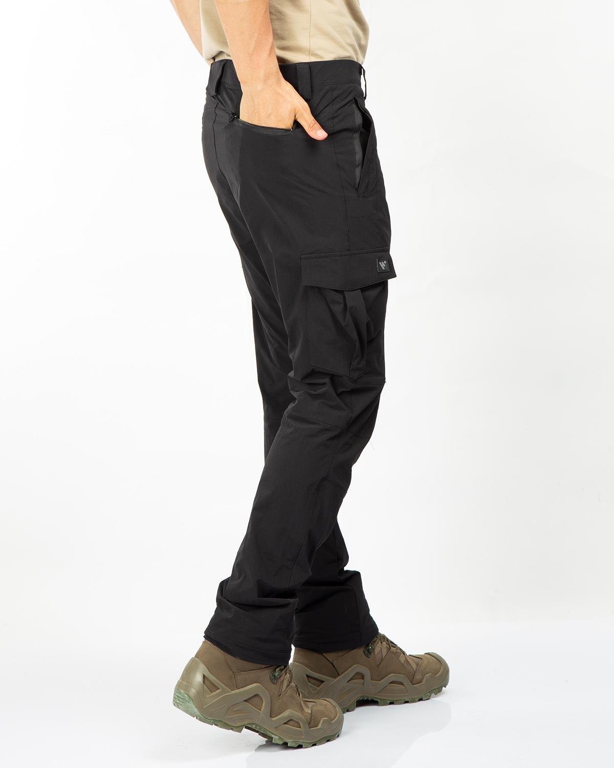 Hovergym Taktik Outdoor Hiking Yazlık Pantolon-Siyah