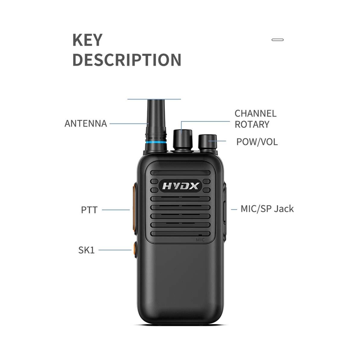 HYDX H5 Pro 5W UHF El Telsizi