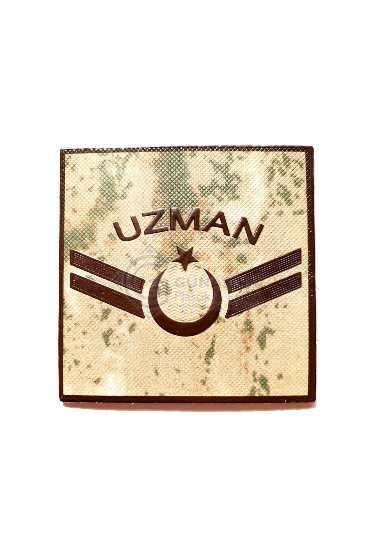 Jandarma Komando Yeni Nesil 3 Boyutlu Plastik Uzman Çavuş Rütbesi Kamuflaj Renk