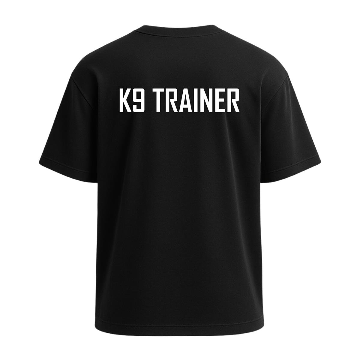 K9 Trainer Baskılı Tişört Siyah