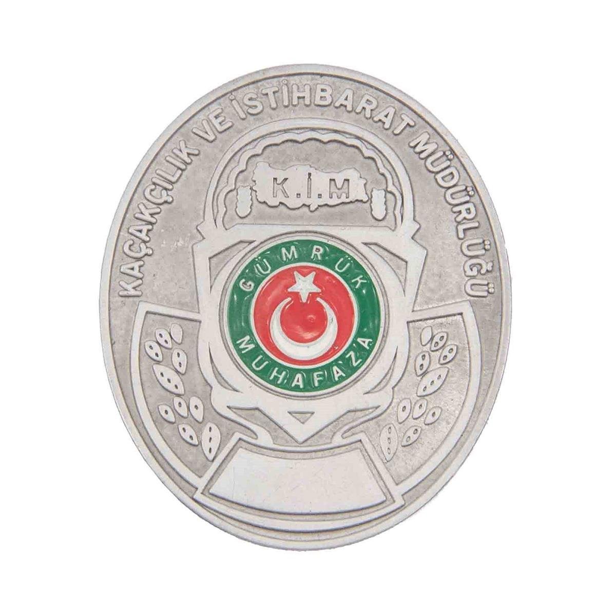Kaçakçılık ve İstihbarat Müdürlüğü Gümüş Cüzdan Rozeti