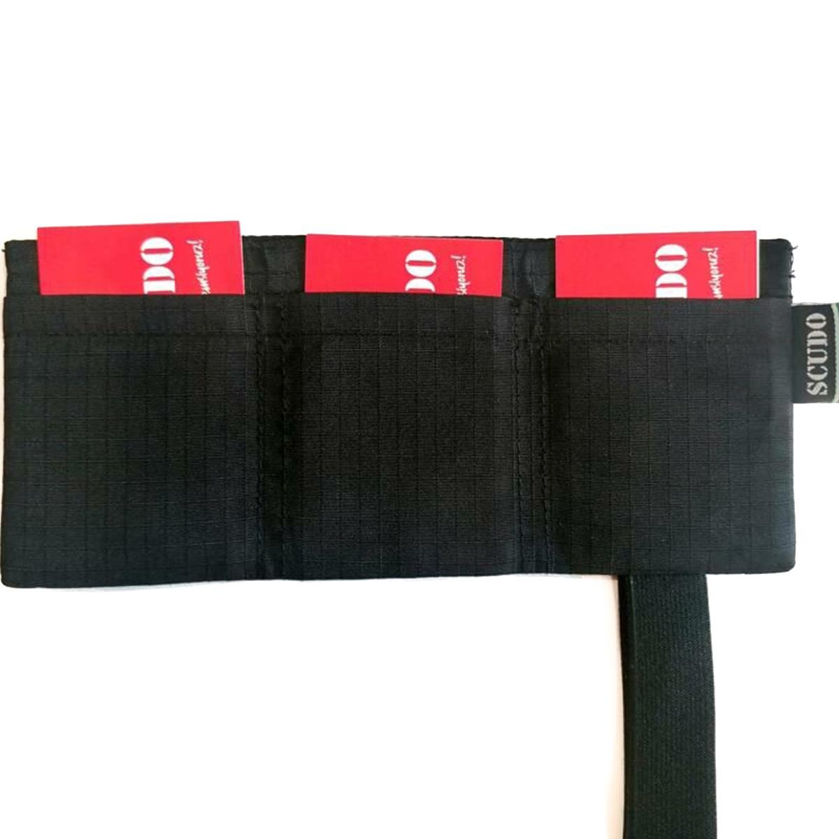 Katlanır Mini Motorcu Cüzdanı Siyah