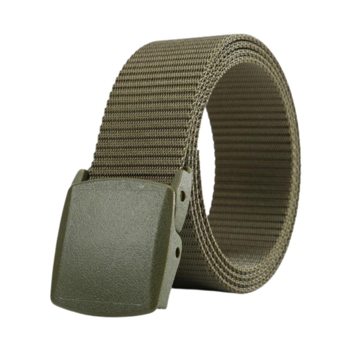 Kilitli Plastik Tokalı Taktik Outdoor Kemer Haki