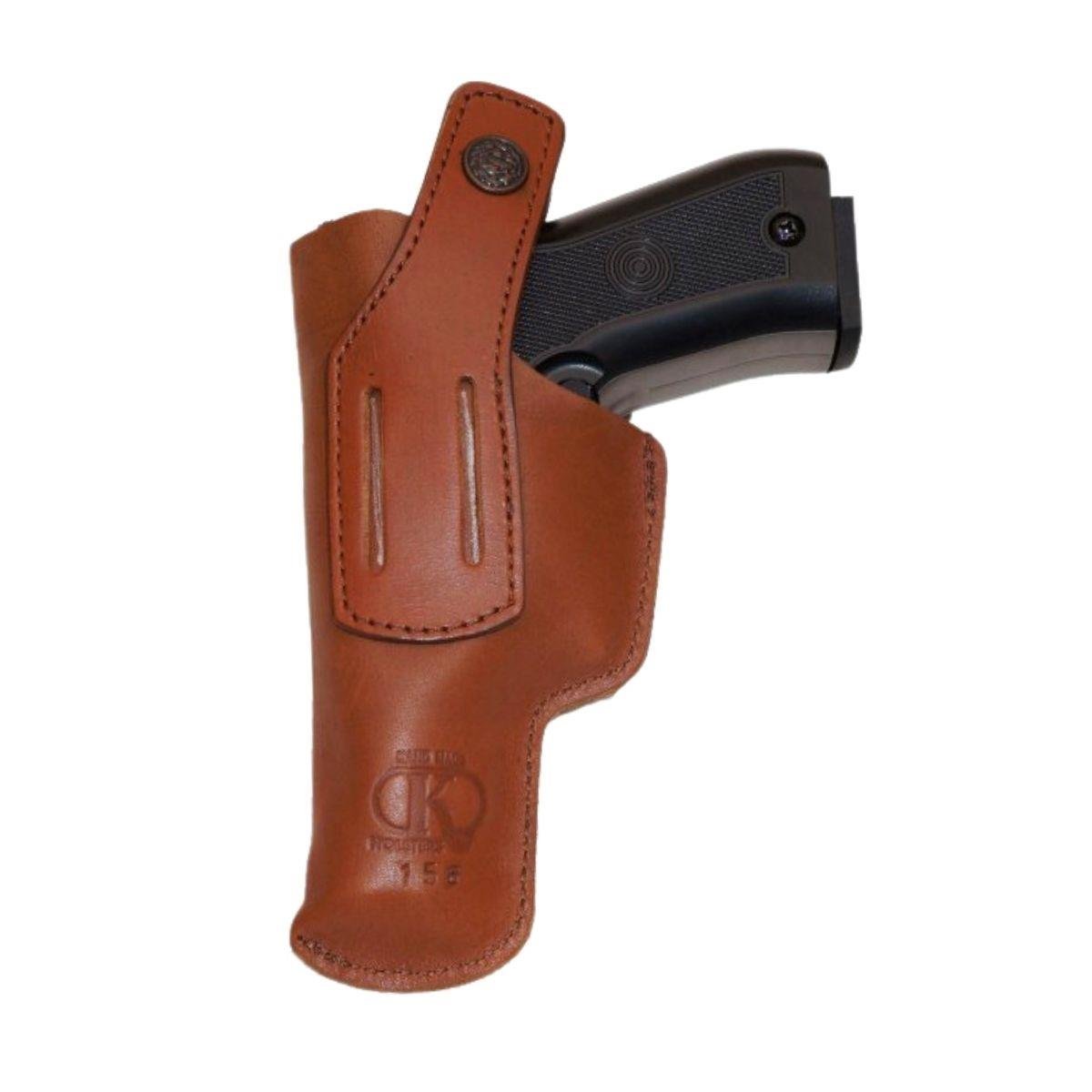 Kırıkkale 7.65 Deri Tabanca İç Kılıfı Yumuşak Deri Taba