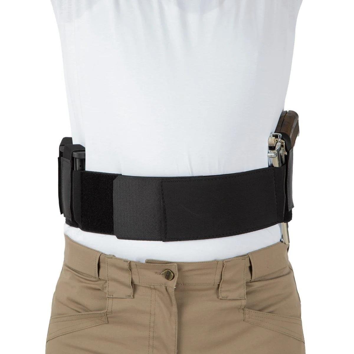 Korse Tabanca Kılıfı-Çift Şarjörlüklü ve Kelepçe Kılıflı Sol El Siyah