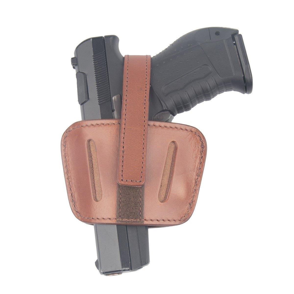 Kurusıkı Tabanca Kılıfı Universal Model Atkılı Mini Kılıf Taba