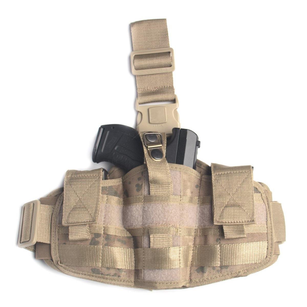 Kurusıkı Tabanca Kılıfı Universal Model Ahtapot Bacak Kılıfı Lastikli Cırtlı Jandarma Kamuflaj