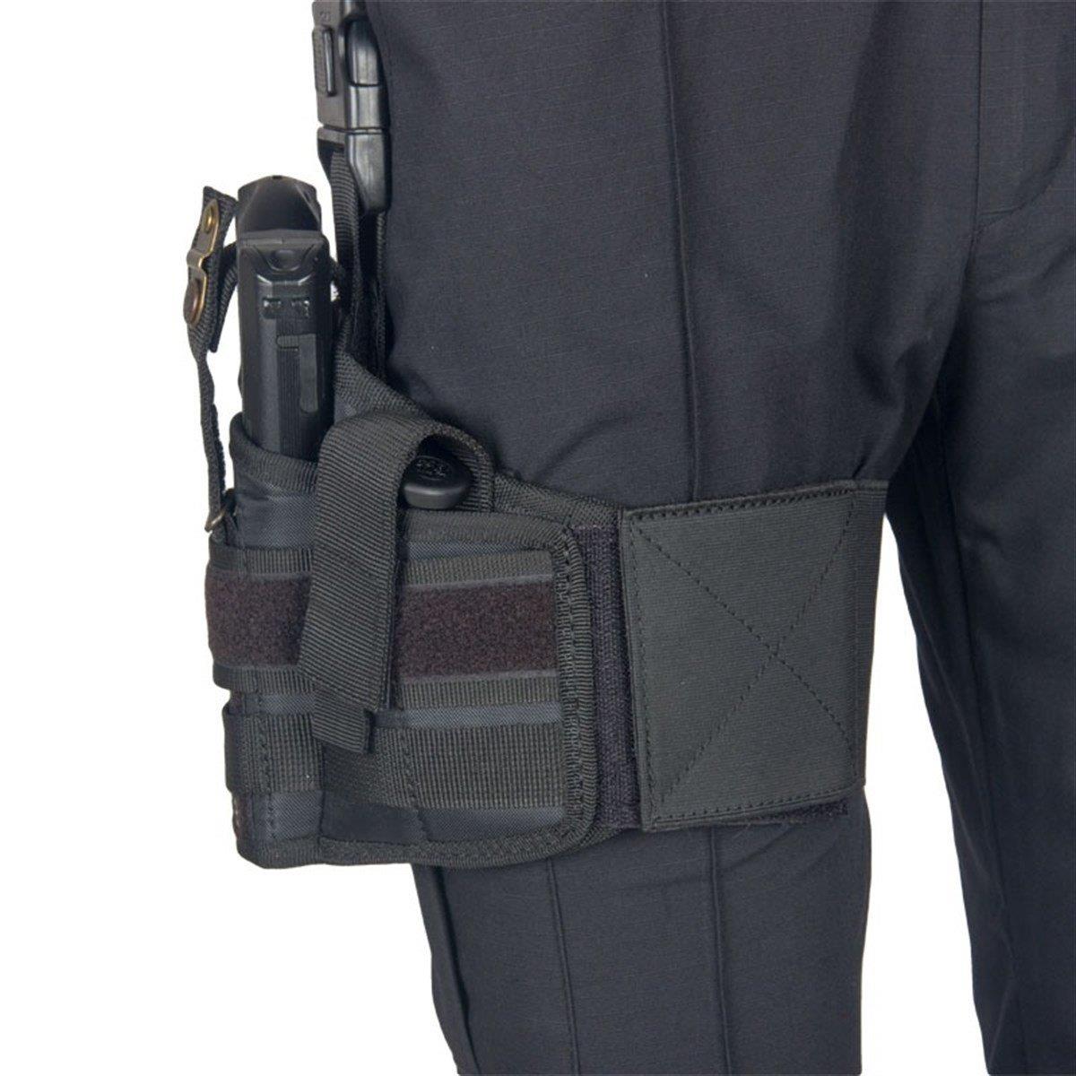 Kurusıkı Tabanca Kılıfı Universal Model Ahtapot Bacak Kılıfı Lastikli Cırtlı Siyah