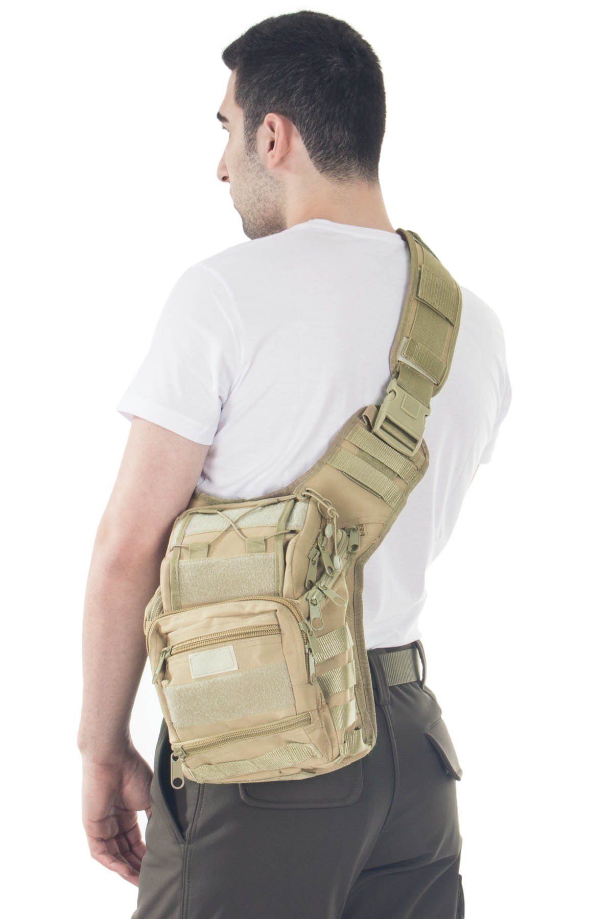 Mıl-Tec Cordura Çok Fonksiyonlu Çöl Rengi Omuz Çantası