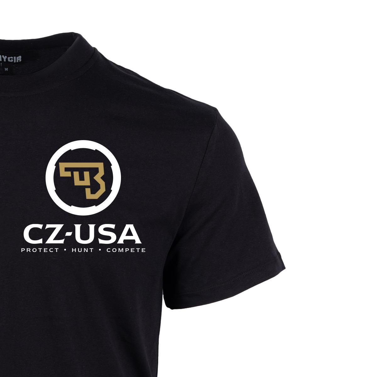 Mini CZ USA Baskılı Tişört Siyah