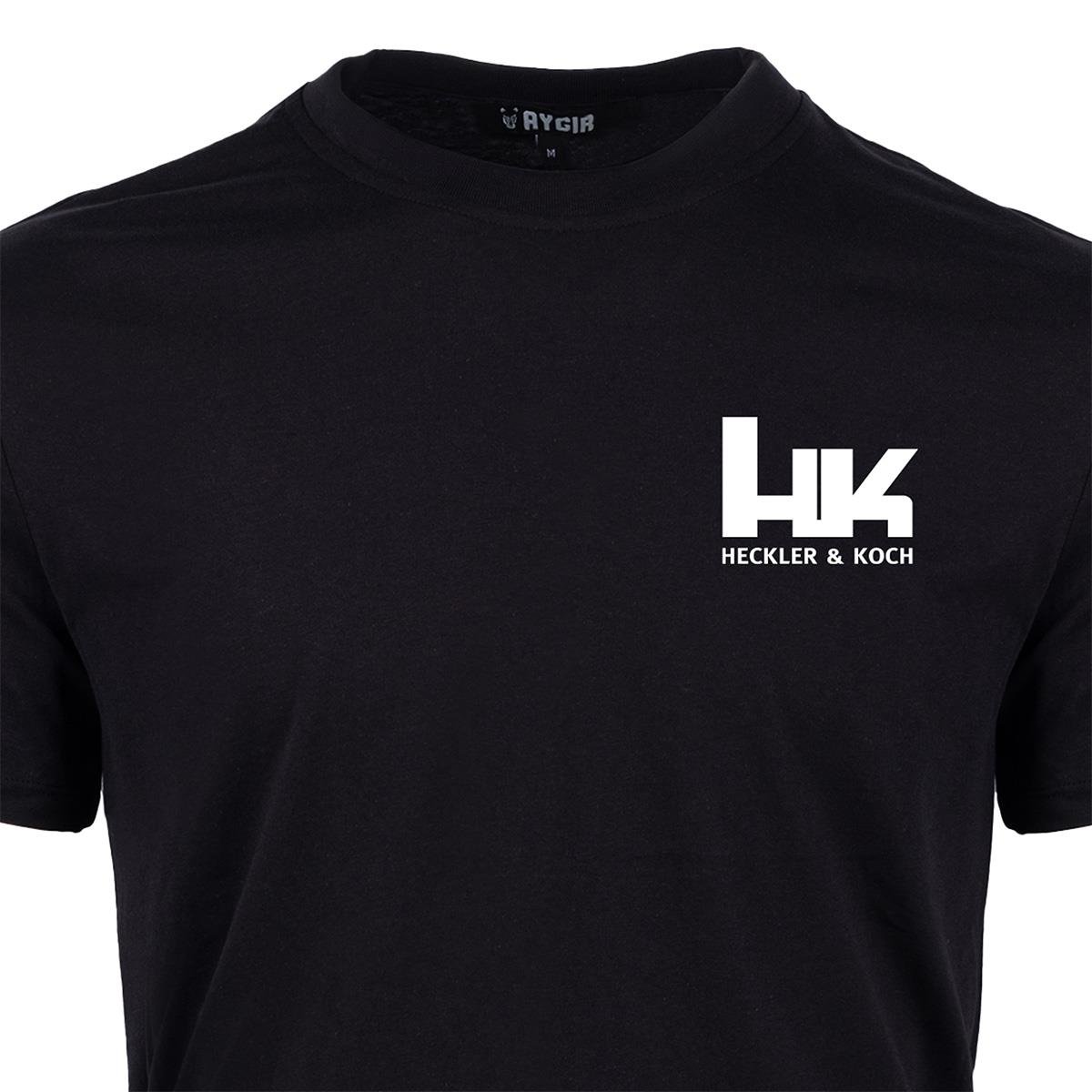 Mini HK Heckler & Koch Baskılı Tişört Siyah