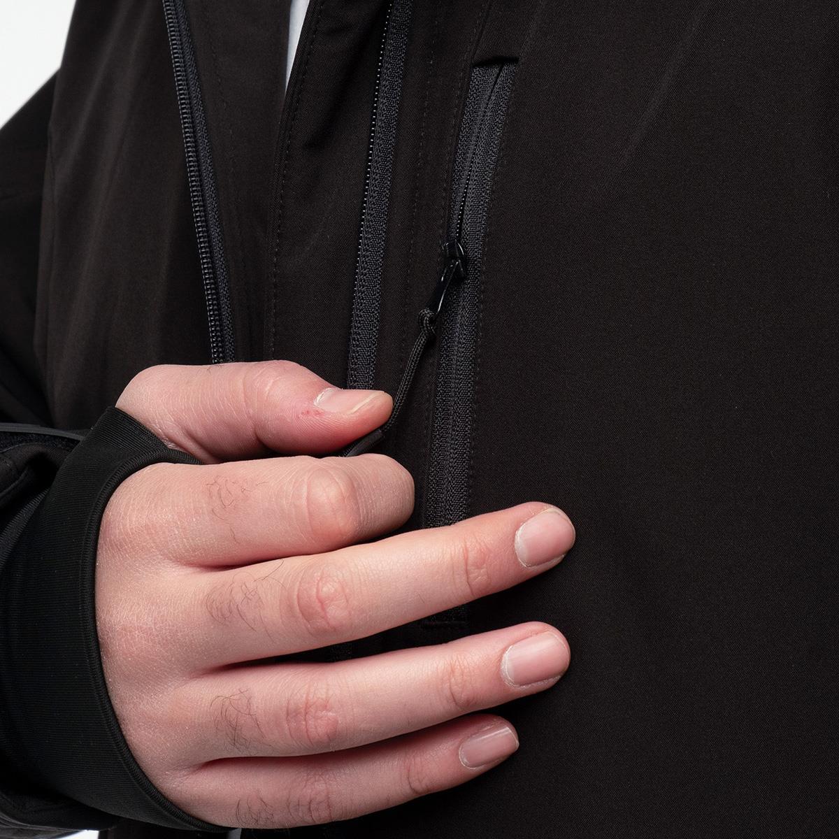 North Mountain Race Taktik Softshell Mont Kapüşonlu Siyah