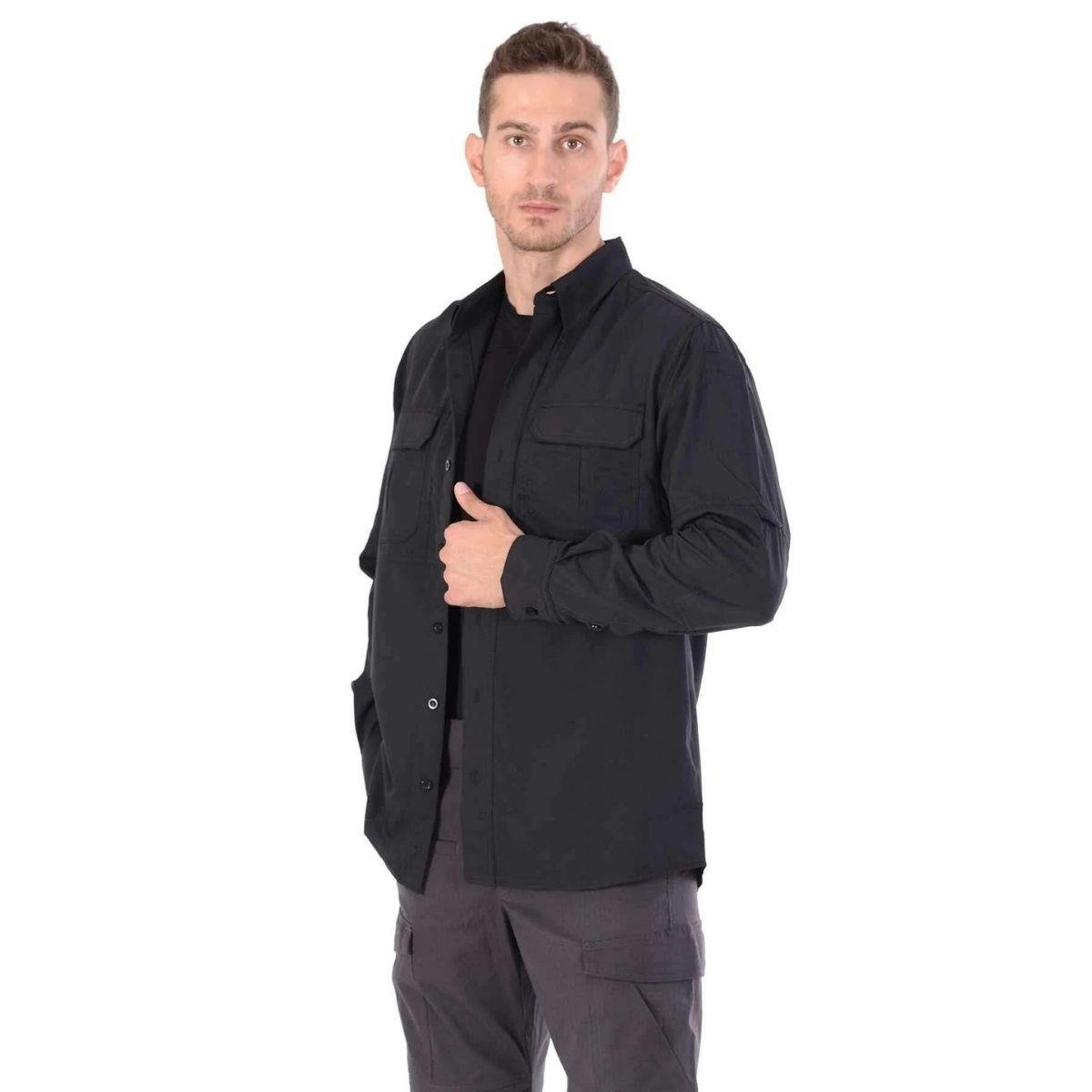 North Mountain Taktikal Outdoor Gömlek Siyah-TG03