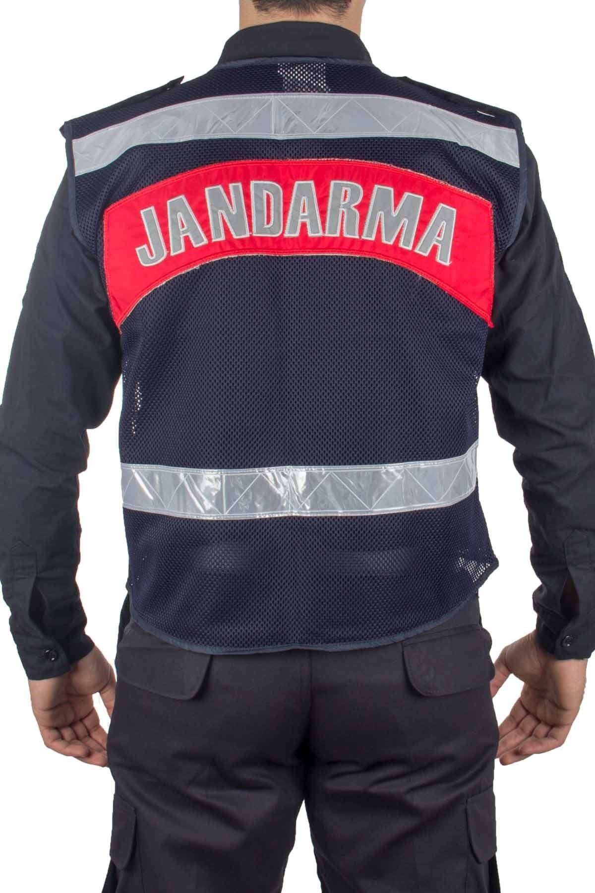 Orijinal Fosforlu Fileli Jandarma Asayiş Uygulama Yelek