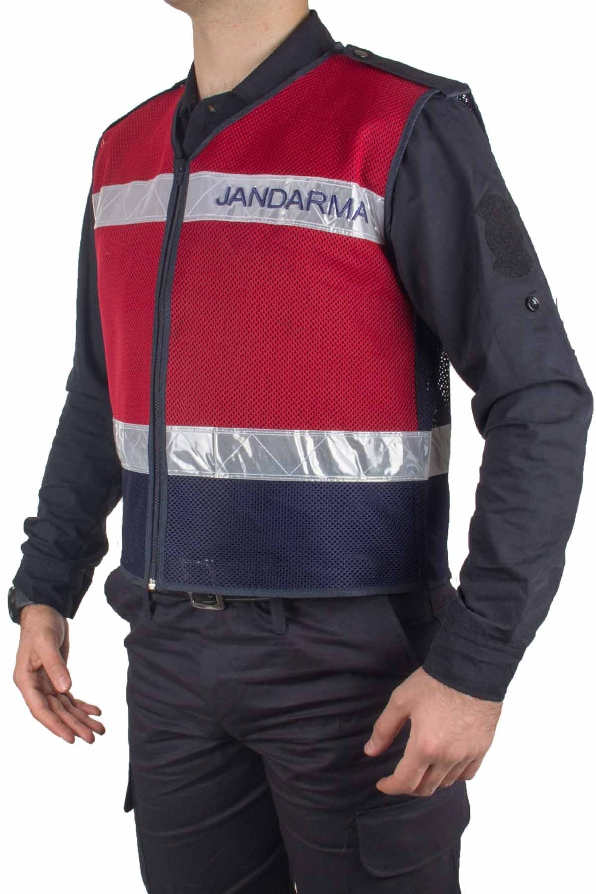 Orijinal Fosforlu Fileli Jandarma Asayiş Uygulama Yelek