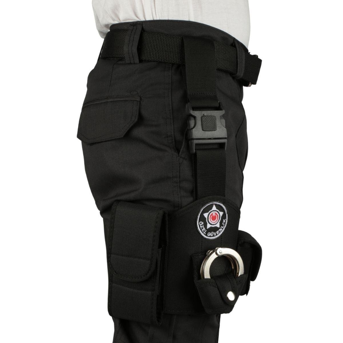 Özel Güvenlik Bacak Kılıfı Siyah