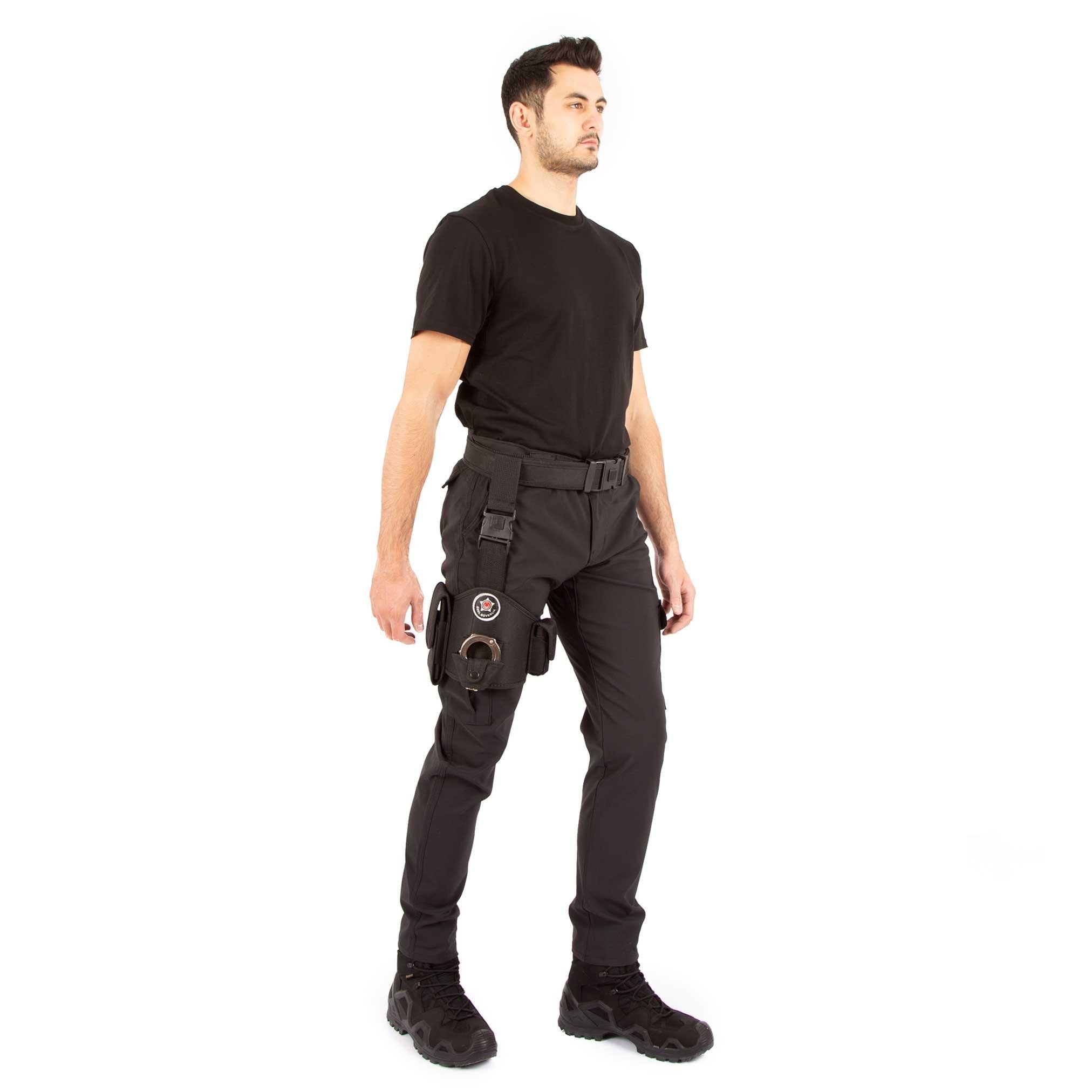 Özel Güvenlik Bacak Kılıfı Siyah