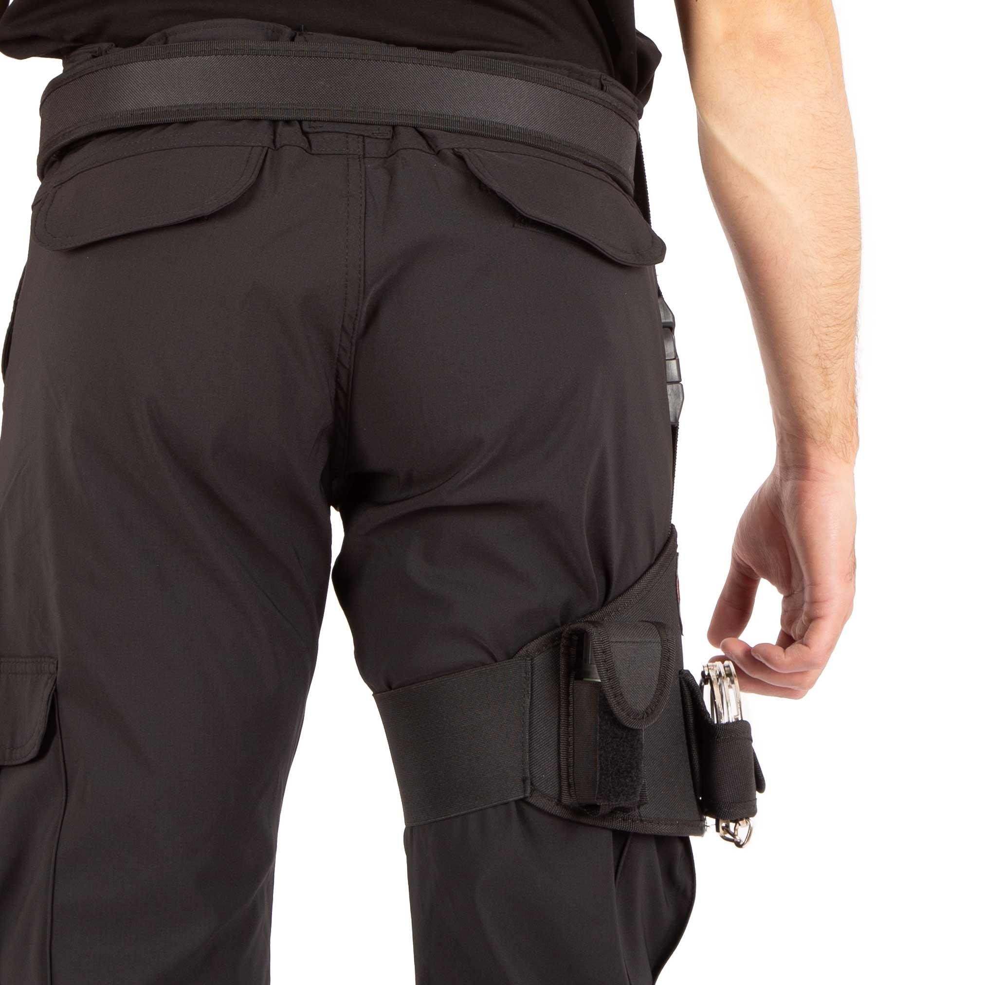 Özel Güvenlik Bacak Kılıfı Siyah - Telsiz Kılıflı