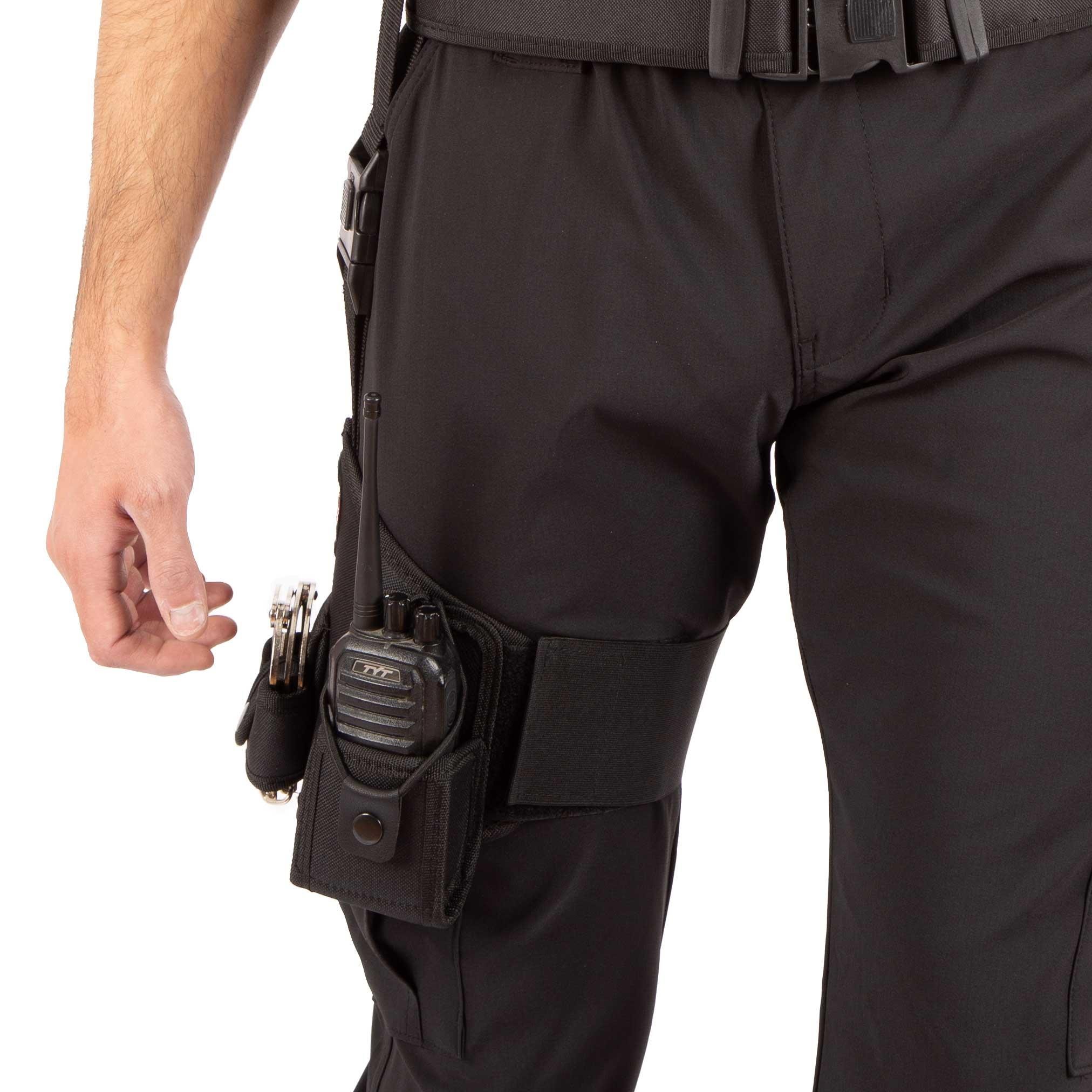 Özel Güvenlik Bacak Kılıfı Siyah - Telsiz Kılıflı