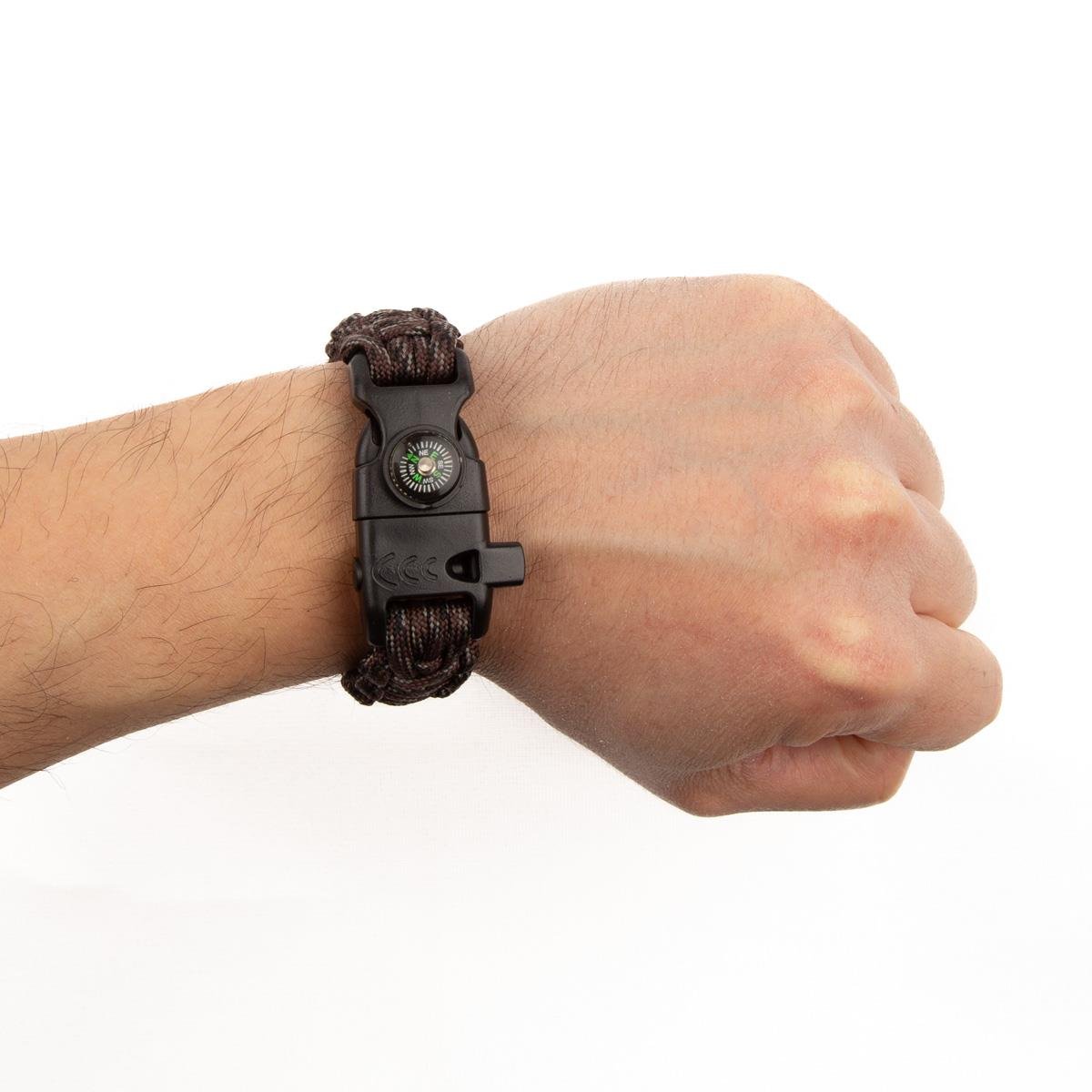 Paracord Hayatta Kalma Bilekliği - Pöh Kamuflaj